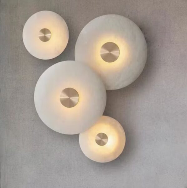 Designer Simple Natural Snow Stone Wall Lamp for The Living Room Bedroom Corridor of The Creative Wall Light