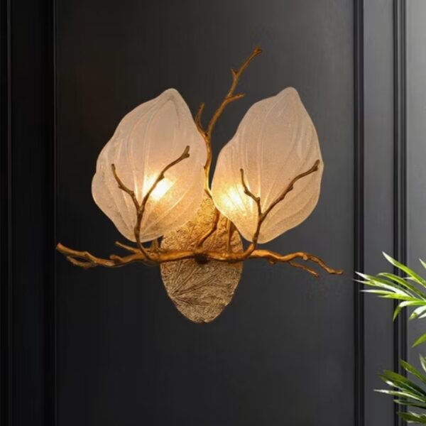 Modern Copper Light Luxury Wall Lamp Creative Living Room Bedroom Bedside Lamp Wall Lamp