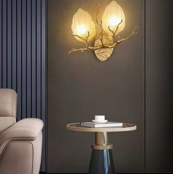 Modern Copper Light Luxury Wall Lamp Creative Living Room Bedroom Bedside Lamp Wall Lamp