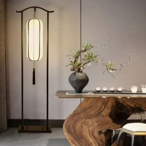 New Chinese Floor Lamp Living Room Hotel Vertical Floor Lamp