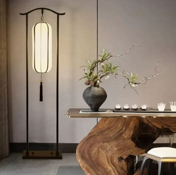 New Chinese Floor Lamp Living Room Hotel Vertical Floor Lamp