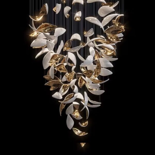 Interior Light Luxury Crystal Glass Design Hotel Lobby Living Room Bedroom Chandelier