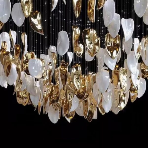 Interior Light Luxury Crystal Glass Design Hotel Lobby Living Room Bedroom Chandelier
