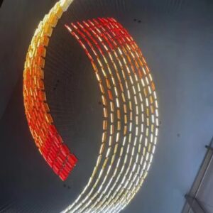 Custom Interior Lighting Design Modern Hotel Ceiling Glass Lamp Acrylic LED Chandeliers