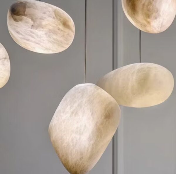 Home Decoration Natural Stone Classic Chandelier Modern Hotel Project LED Lighting