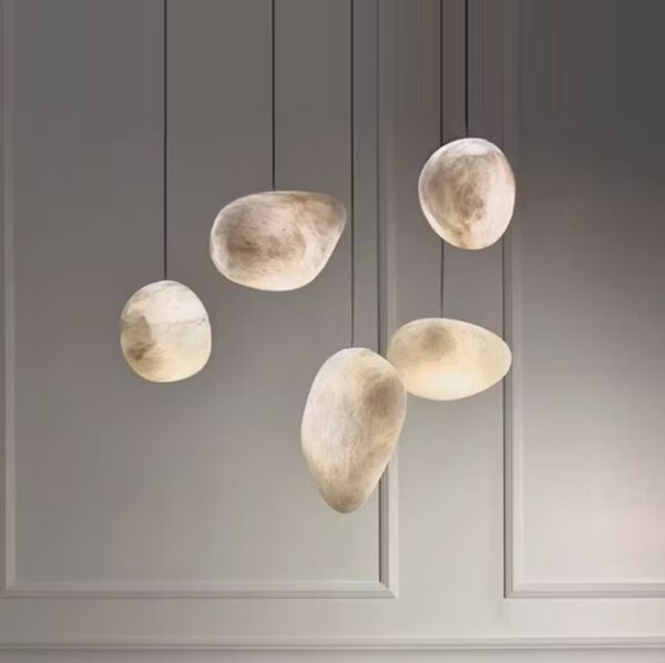 Home Decoration Natural Stone Classic Chandelier Modern Hotel Project LED Lighting