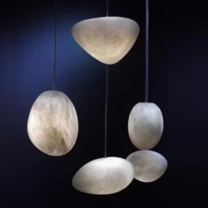 Home Decoration Natural Stone Classic Chandelier Modern Hotel Project LED Lighting