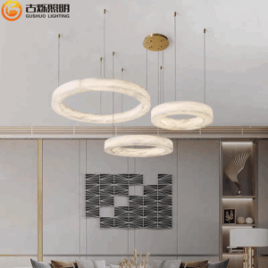 Natural Alabaster Chandelier Lamp Luxury Living Room Modern Simple Creative Bedroom Lamp