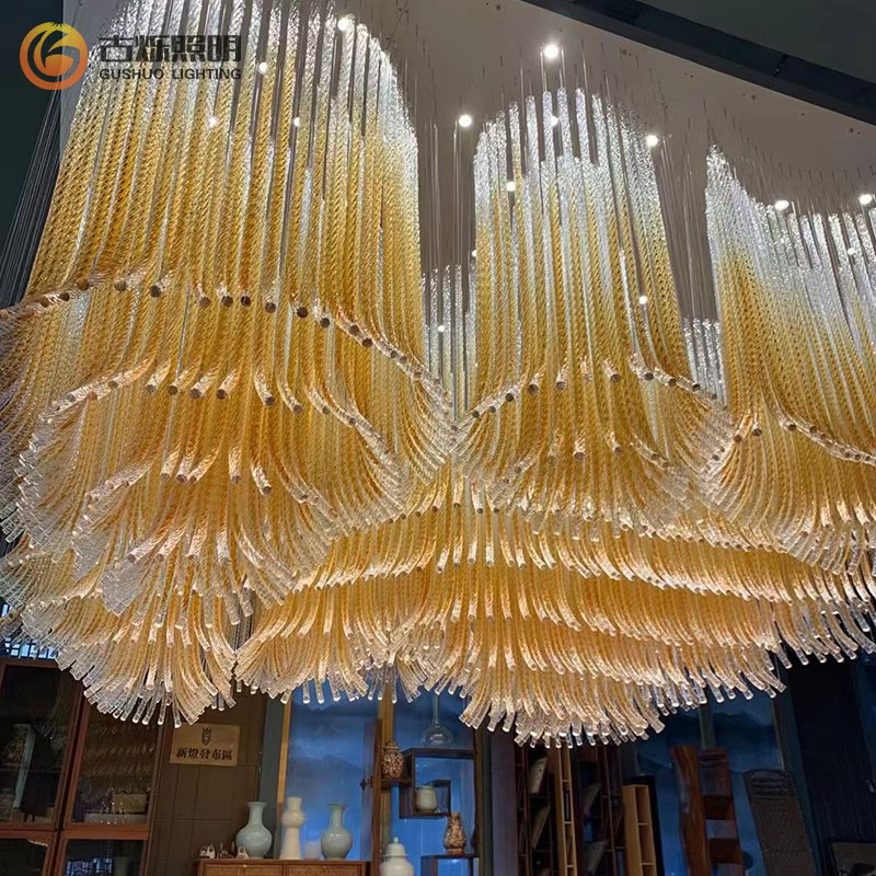High - End Custom Luxury Crystal Chandeliers: Artistic Lighting for Luxury Hotels & Commercial Spaces