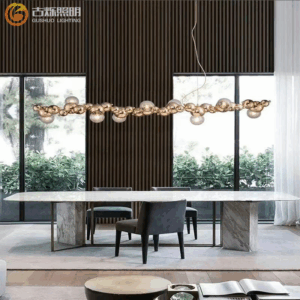 Modern Artistic Chandelier: Luxury Statement Piece for Living & Dining Rooms