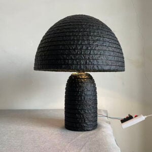 Modern Resin Table Lamp | Decorative Black Desk Lamp for Interior Lighting